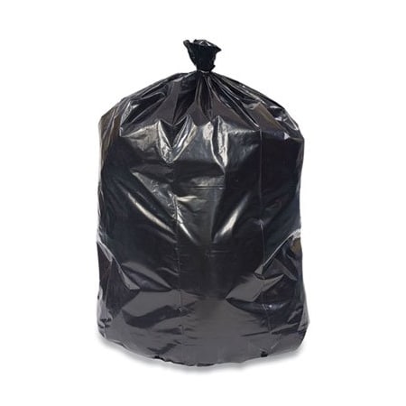 Coastwide Professional REPROCESSED RESIN CAN LINERS, 56 GAL, 1.8 MIL, 43in X 47in, BLACK, 100PK 814882